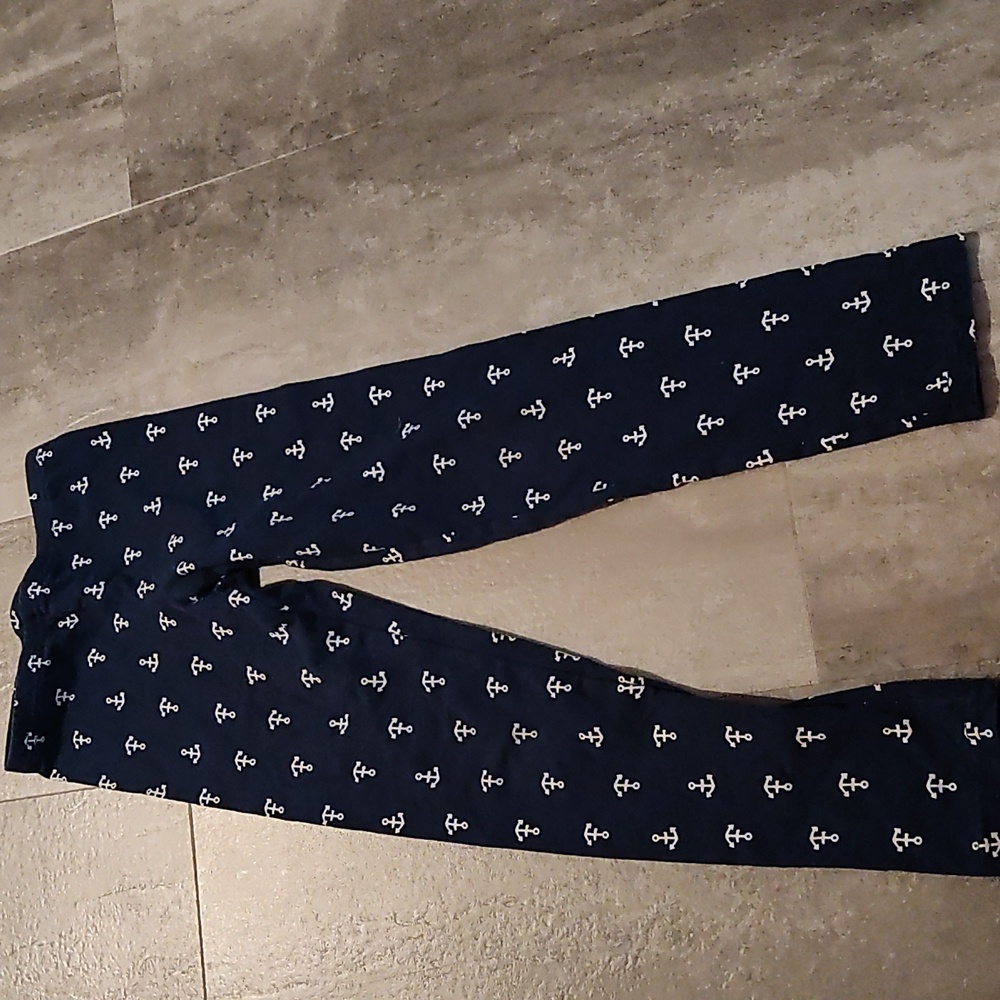 ⚓ Old Navy Navy Blue Anchor Print Leggings – Size S (6–7)